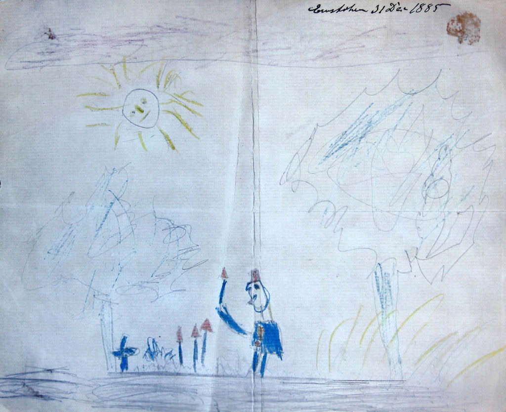 Museum Halle Westfalen Kindheits- und Jugendwerke bedeutender Künstler, Kindheitswerk Ernst Ludwig Kirchner