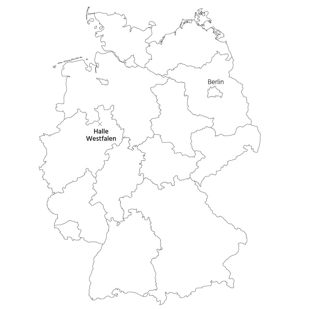 Halle Westfalen liegt in Nordrhein-Westfalen und ist nicht Halle an der Saale.