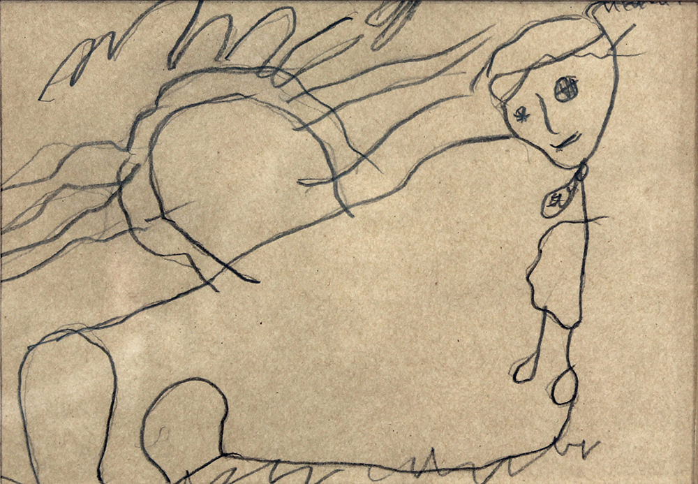 Keimlinge der großen Kunst, Hannah Höch, Kindheitswerk als Dreijährige