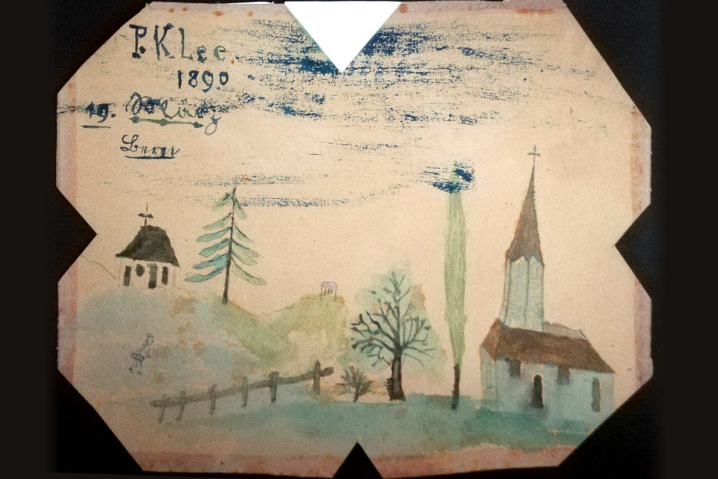 Museum Halle Westfalen, Kindheits- und Jugendwerke bedeutender künstler, Kindheitswerk Paul Klee